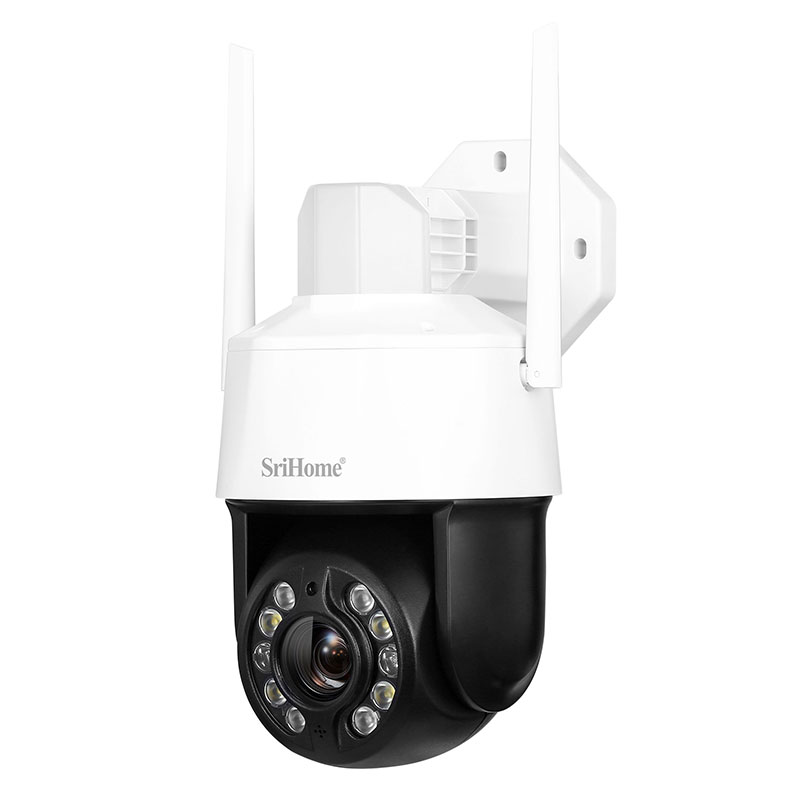 دوربین مداربسته هوشمند SriHome SH041 PTZ 5MP با زوم اپتیکال 20X، دید در شب رنگی و WiFi