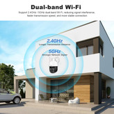 دوربین مداربسته هوشمند SriHome SH041 PTZ 5MP با زوم اپتیکال 20X، دید در شب رنگی و WiFi