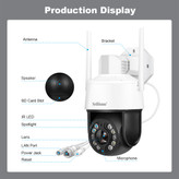 دوربین مداربسته هوشمند SriHome SH041 PTZ 5MP با زوم اپتیکال 20X، دید در شب رنگی و WiFi