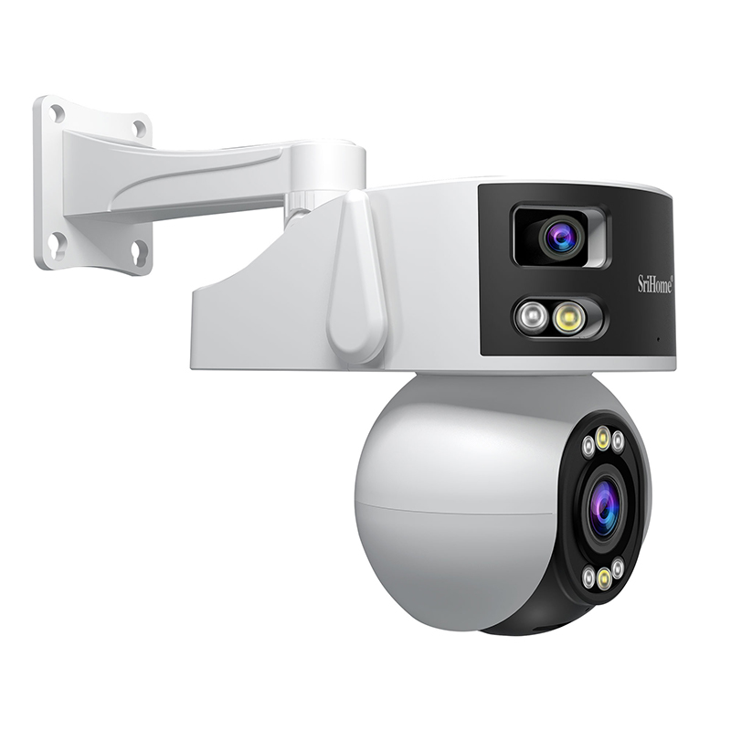 دوربین مداربسته هوشمند سه لنز SriHome SH055B 8MP چرخشی WiFi
