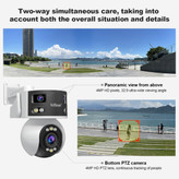 دوربین مداربسته هوشمند سه لنز SriHome SH055B 8MP چرخشی WiFi