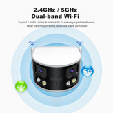 دوربین هوشمند Wi-Fi دو لنزه پانوراما SriHome مدل SH070 (4MP)