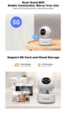 دوربین هوشمند خانگی Srihome SH064 8MP | دوربین 4K چرخشی با AI