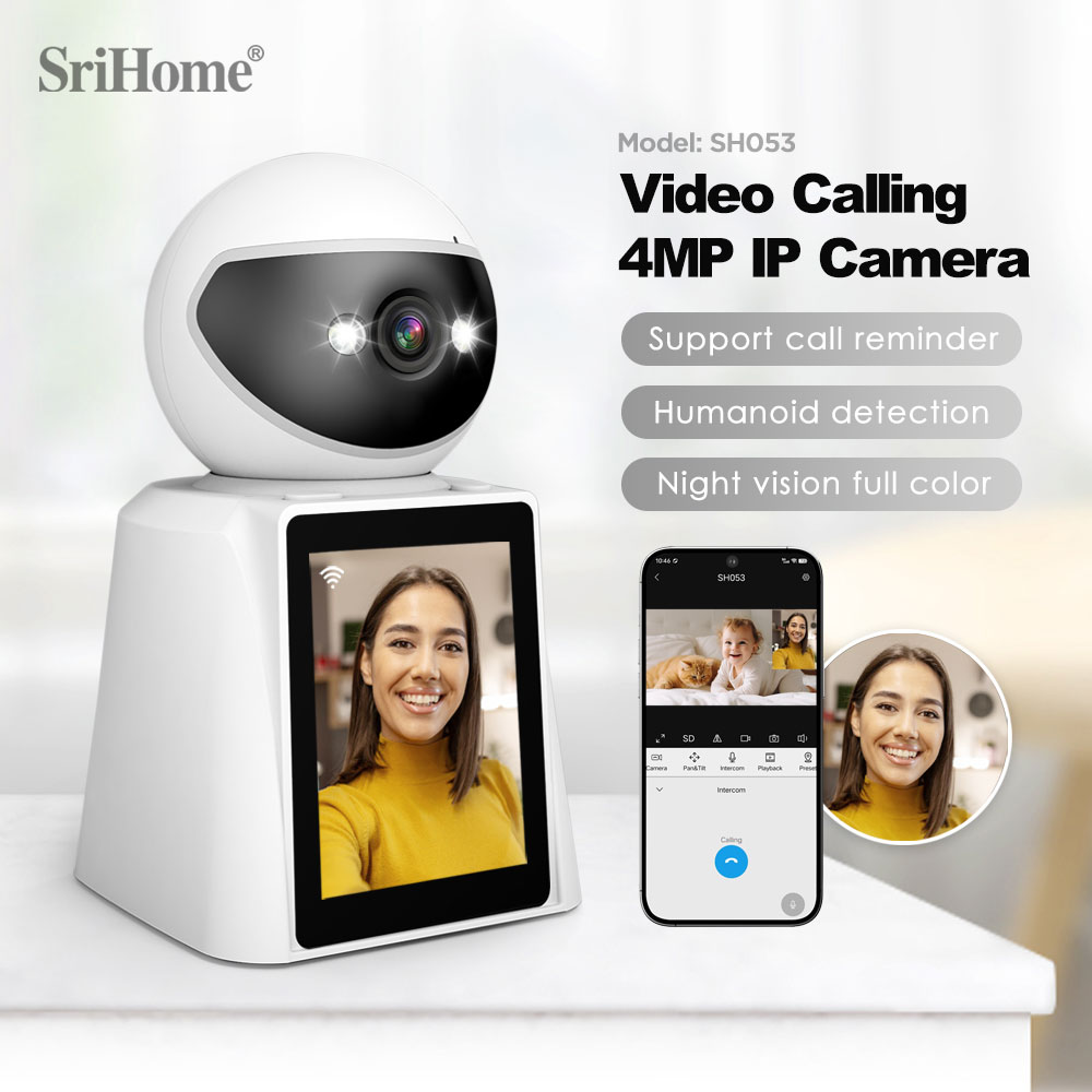 دوربین مداربسته هوشمند SriHome SH053 با تماس تصویری و کیفیت 4 مگاپیکسل