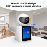 دوربین مداربسته تحت شبکه هوشمند SriHome SH053 4MP با تماس تصویری، نمایشگر 2.8 اینچی و WiFi
