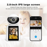 دوربین مداربسته تحت شبکه هوشمند SriHome SH053 4MP با تماس تصویری، نمایشگر 2.8 اینچی و WiFi