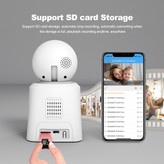 دوربین مداربسته تحت شبکه هوشمند SriHome SH053 4MP با تماس تصویری، نمایشگر 2.8 اینچی و WiFi