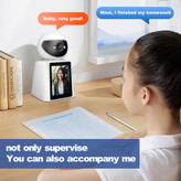 دوربین مداربسته تحت شبکه هوشمند SriHome SH053 4MP با تماس تصویری، نمایشگر 2.8 اینچی و WiFi