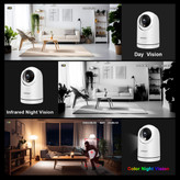دوربین مداربسته تحت شبکه بیسیم SRICAM SH042 Full HD 1080P گردان با تشخیص انسان و مکالمه دوطرفه